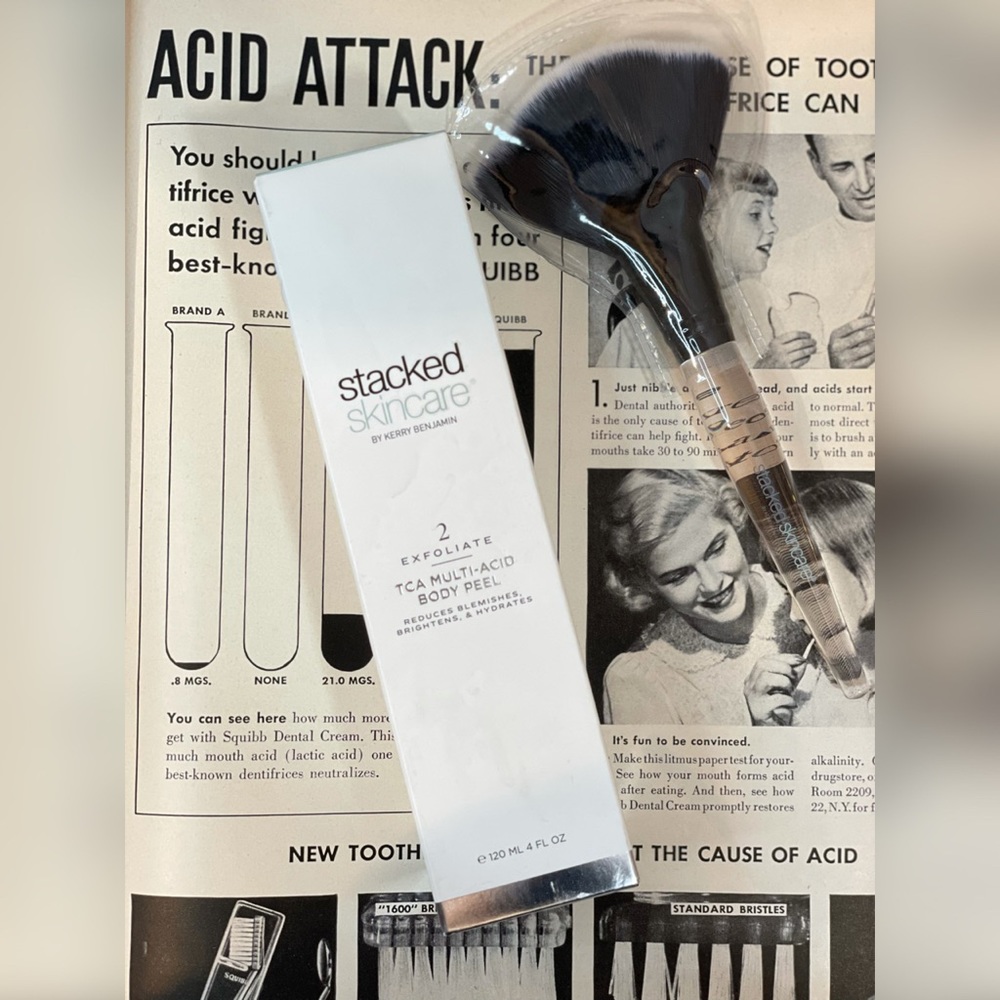 🧪Stacked Skincare - TCA Multi-Acid Body Peel & Brush🧪